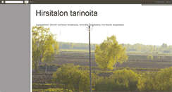 Desktop Screenshot of hirsitalontarinoita.blogspot.com
