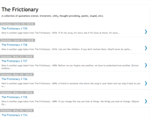 Tablet Screenshot of frictionary.blogspot.com