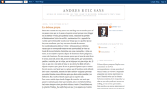 Desktop Screenshot of andresruizsays.blogspot.com