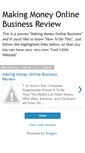 Mobile Screenshot of makingmoneyonlinebusinessreview.blogspot.com