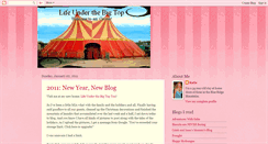 Desktop Screenshot of lifeunderthebigtop.blogspot.com