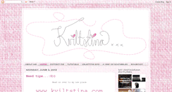 Desktop Screenshot of kviltstina.blogspot.com