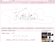 Tablet Screenshot of kviltstina.blogspot.com