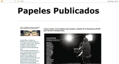 Desktop Screenshot of papelespublicados.blogspot.com