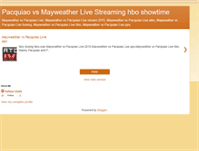 Tablet Screenshot of mayweatherpacquiaolivest15.blogspot.com