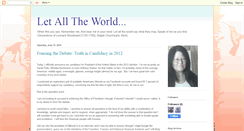 Desktop Screenshot of letalltheworld.blogspot.com