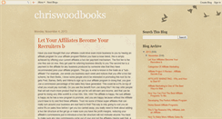 Desktop Screenshot of chriswoodbooks.blogspot.com