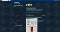 Desktop Screenshot of nekadarelektronik.blogspot.com