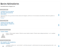 Tablet Screenshot of benimkelimelerim.blogspot.com
