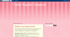Desktop Screenshot of cedarrapidscouponer.blogspot.com