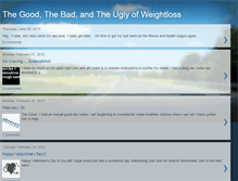 Tablet Screenshot of goodbaduglyweightloss.blogspot.com