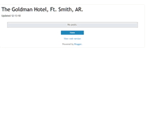 Tablet Screenshot of goldmanhotel.blogspot.com