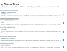 Tablet Screenshot of myvoiceofpeace.blogspot.com