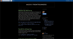 Desktop Screenshot of musikfrontrunners.blogspot.com
