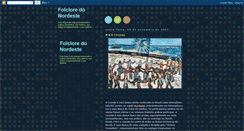 Desktop Screenshot of folclorenordestino.blogspot.com