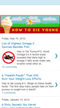 Mobile Screenshot of howtodieyoung.blogspot.com