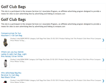 Tablet Screenshot of golfclubbags.blogspot.com