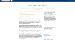 Desktop Screenshot of nwaindependent.blogspot.com