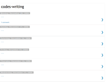 Tablet Screenshot of codes-writing.blogspot.com