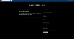 Desktop Screenshot of gileswebdesign.blogspot.com