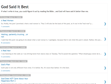 Tablet Screenshot of godsaiditbest.blogspot.com