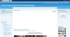 Desktop Screenshot of free-full-version-games.blogspot.com