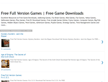 Tablet Screenshot of free-full-version-games.blogspot.com