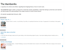 Tablet Screenshot of mamboniks.blogspot.com