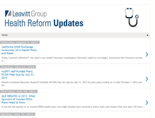 Tablet Screenshot of healthreformupdates.blogspot.com