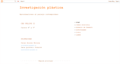 Desktop Screenshot of investigacionplastica.blogspot.com