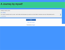 Tablet Screenshot of journeybymyself.blogspot.com