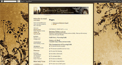 Desktop Screenshot of believerschapel.blogspot.com