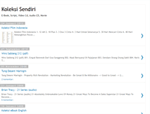 Tablet Screenshot of koleksisendiri.blogspot.com