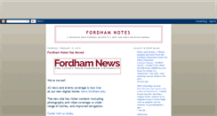 Desktop Screenshot of fordhamnotes.blogspot.com