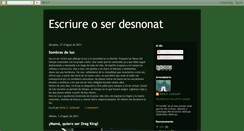 Desktop Screenshot of escriureoserdesnonat.blogspot.com