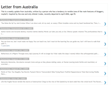 Tablet Screenshot of letterfromoz.blogspot.com