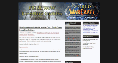 Desktop Screenshot of freewowlevelingguides.blogspot.com