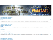 Tablet Screenshot of freewowlevelingguides.blogspot.com