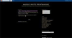 Desktop Screenshot of maggiewhiteprintmaking.blogspot.com