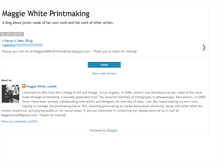 Tablet Screenshot of maggiewhiteprintmaking.blogspot.com