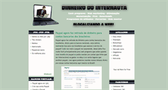 Desktop Screenshot of dinheirodointernauta.blogspot.com