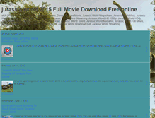 Tablet Screenshot of jurassicworldfullhdmovie.blogspot.com