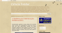 Desktop Screenshot of cienciaestelar.blogspot.com