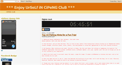 Desktop Screenshot of cipengclub.blogspot.com