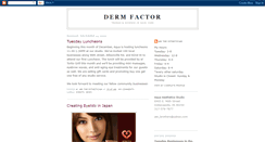 Desktop Screenshot of dermfactor.blogspot.com