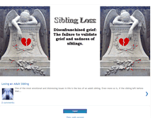 Tablet Screenshot of losing-a-sibling.blogspot.com