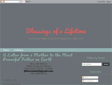 Tablet Screenshot of blessingsofalifetime.blogspot.com