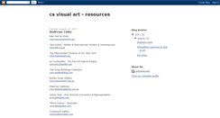 Desktop Screenshot of csvisualart.blogspot.com