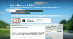 Desktop Screenshot of lecture-notes-forstudents.blogspot.com
