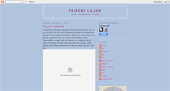 Desktop Screenshot of fridlilja.blogspot.com